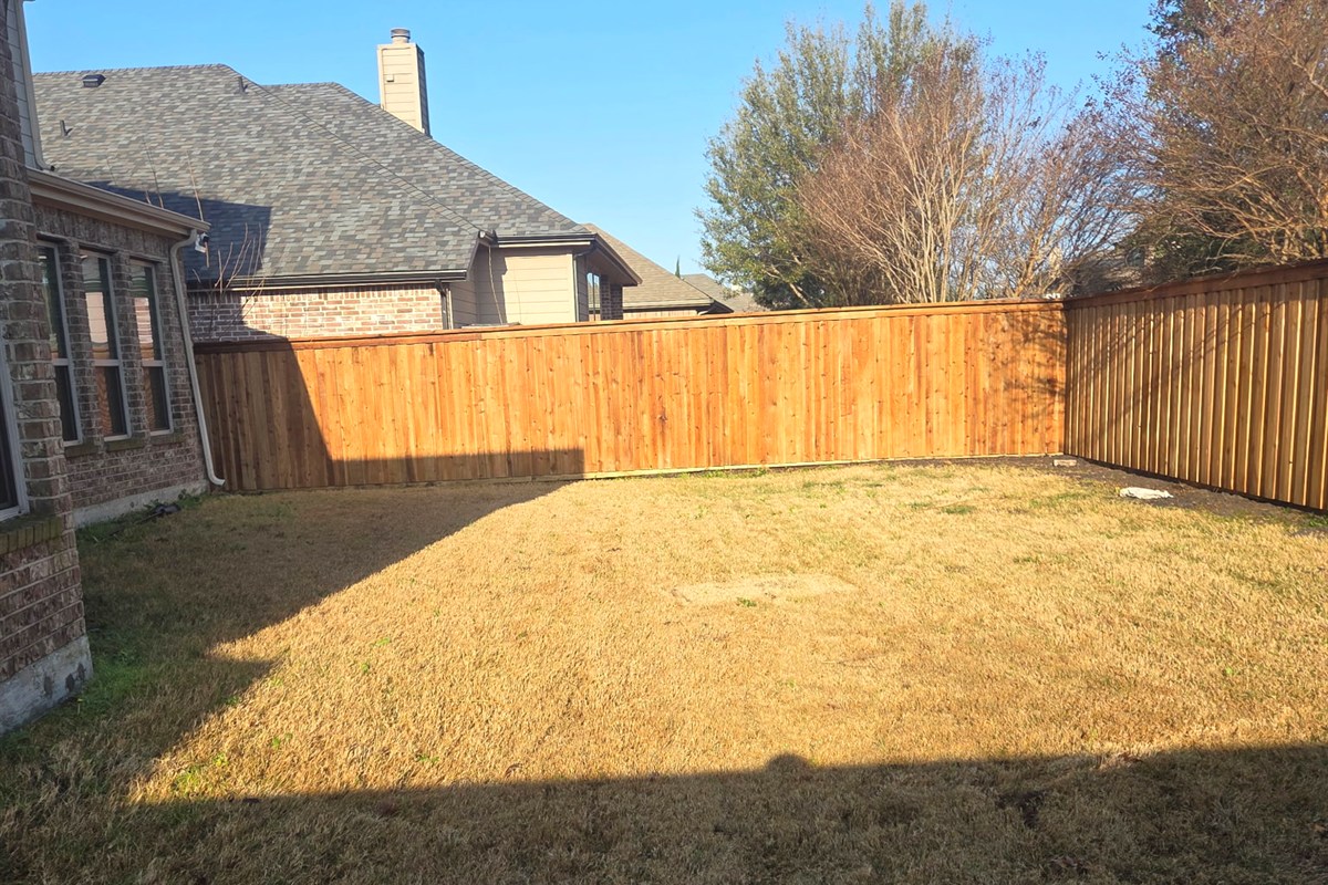 Complete backyard cedar fence replacement